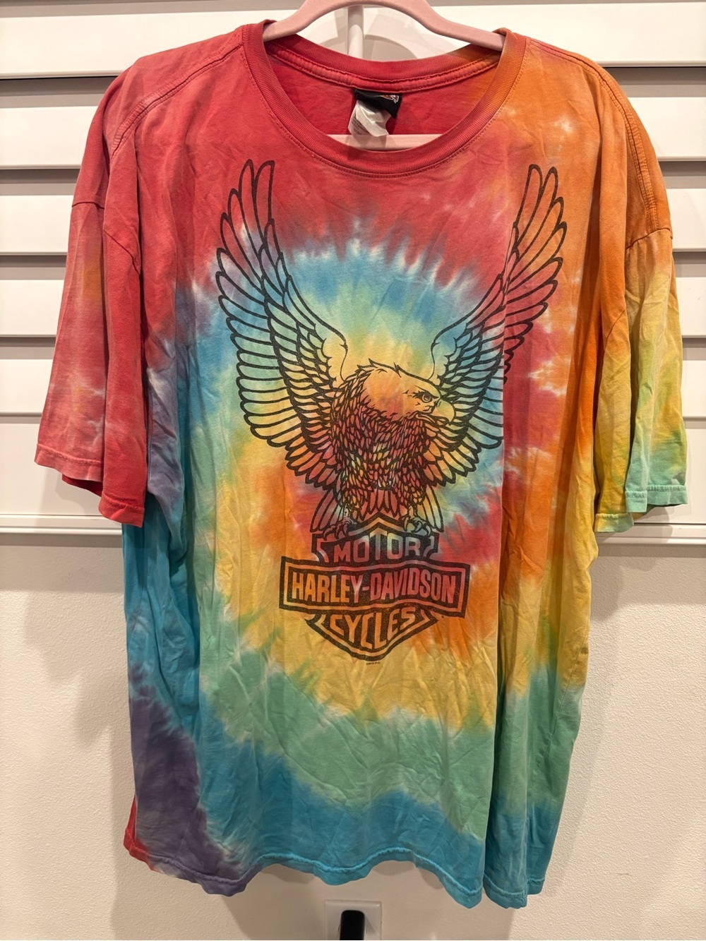 Harley-Davidson Sturgis South Dakota Tie Dye Eagle Graphic T-Shirt Mens Large